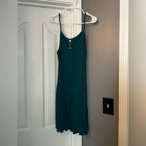 Teal spaghetti strap dress medium